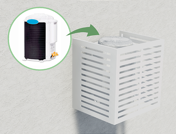 Protetor Ar Condicionado, Redondo, Brise, Branco, 9.000 a 12.000 BTUs