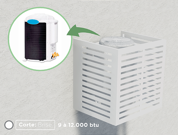 Protetor Ar Condicionado, Redondo, Brise, 9.000 a 12.000 BTUs