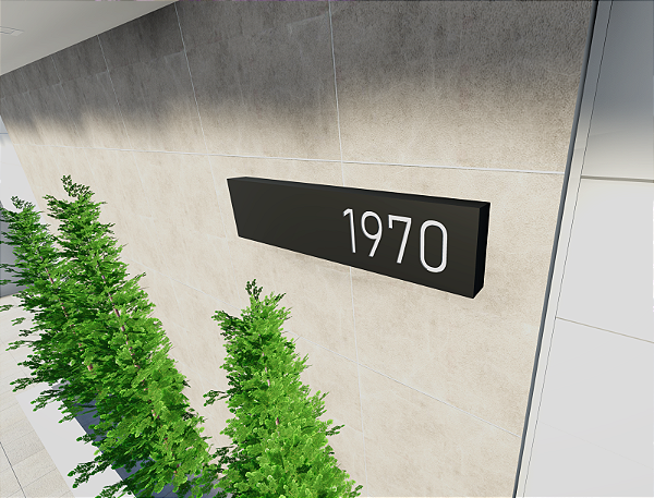 Número Residencial Com Iluminação LED