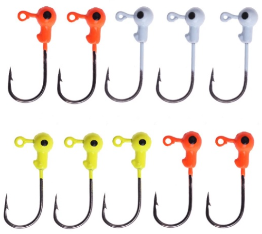 Anzol Jig Head Color Em Aço Carbono Super Afiados Indicado para Iscas 1,5 2,5 3,5 5,0 7,0 10 14 20 gr ou gramas