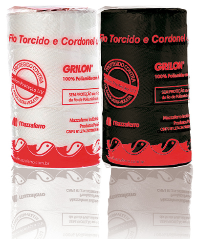Fio Torcido Encala Grilon Branco Preto Cordonel de 200 Gramas 210/04 210/06 210/08 210/09 210/12 210/16 210/18 210/24 210/36 210/48 - Unitário