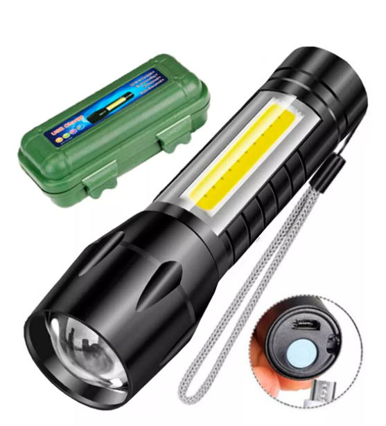 Lanterna Mini 350 Recarregável Usb Para Carregar Celular Cree Led T6 Cor Da Lanterna Preto Cor Da Luz Branco