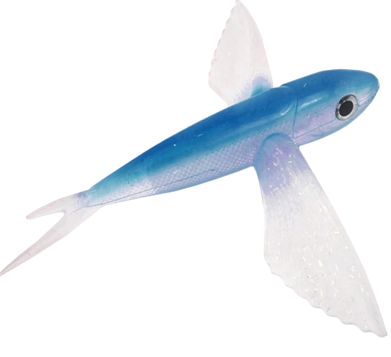 Isca Artificial Sahara Peixe Voador Silicone 17 cm - 66 Gramas / 21 cm - 124 Gramas Cores Disponíveis
