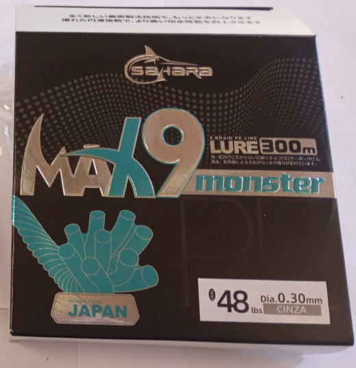 Linha Pesca Multifilamento 9X MONSTER 300 mts 9 Fios 9X Tecnologia Japonesa 0.16 0.20 0.25 0.30 0.35 0.40 0.45 0.50 e 0.60 mm