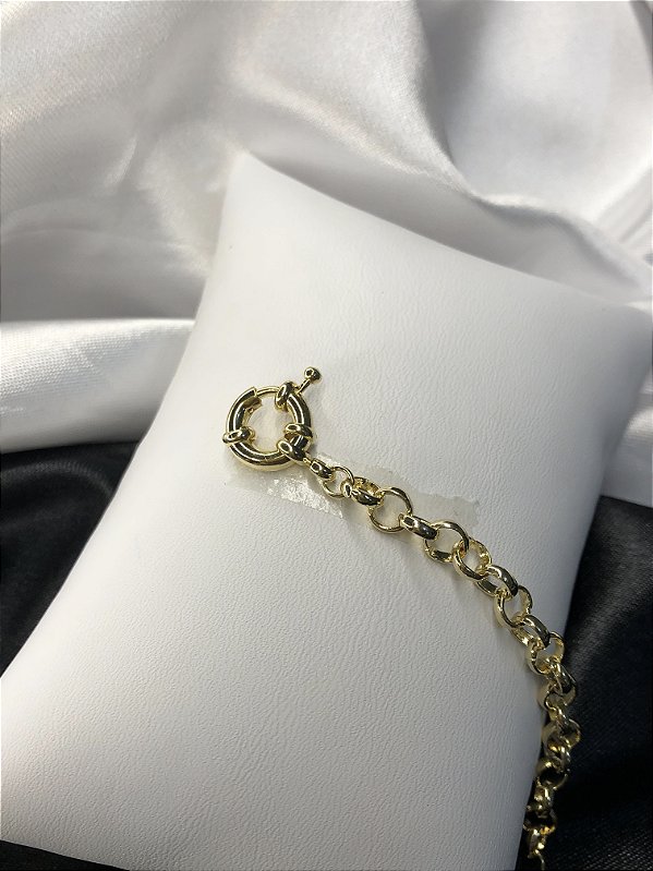 Pulseira Elo Português com Fecho Boia