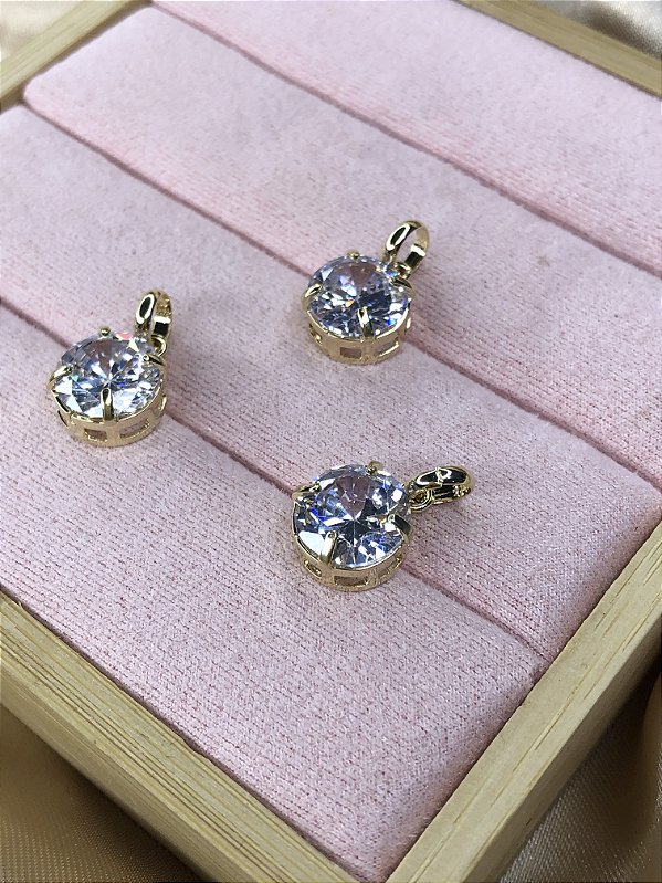 Pingente Redondo Cristal 10mm