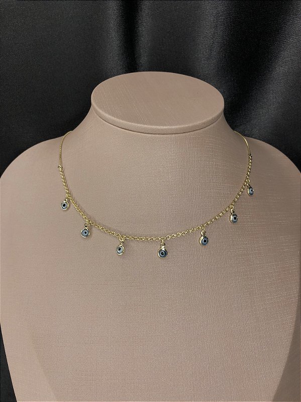 Choker Mini Olho Grego