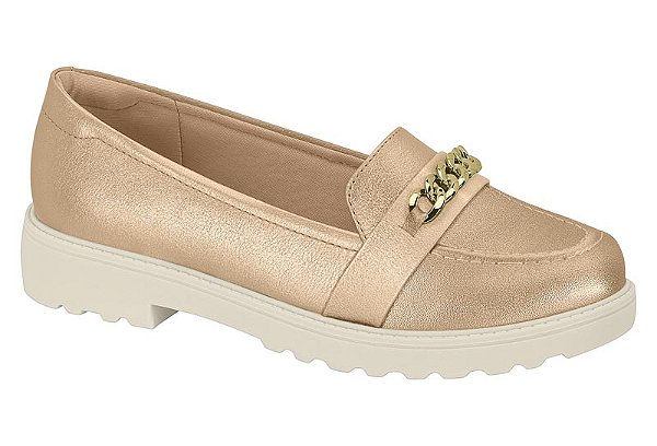 Mocassim Modare Dourado Feminino