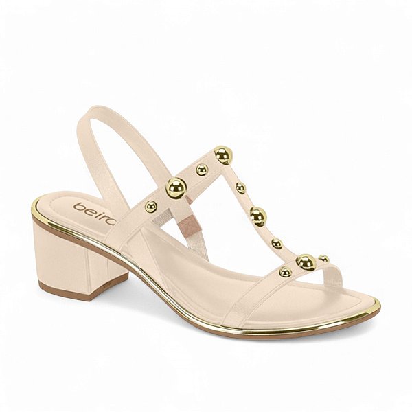 Sandália Beira Rio Salto Bloco Feminina