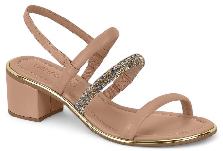 Sandália Beira Rio Salto Bloco Feminina