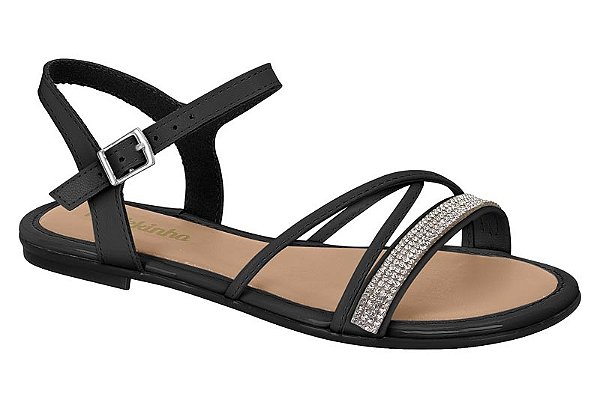 Sandália Molekinha Rasteirinha Feminina