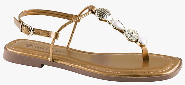 Sandália Rasteirinha Via Uno Feminina