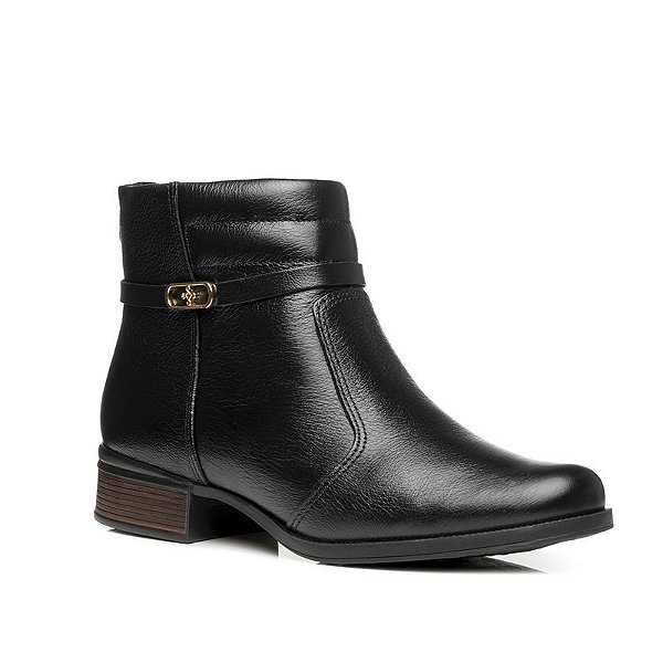 Bota Pegada  em Couro Feminina