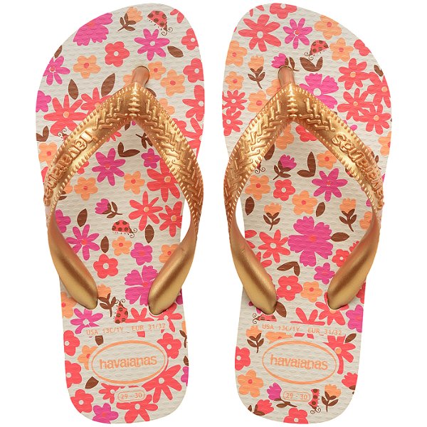 Chinelo Havaianas Flores Infantil