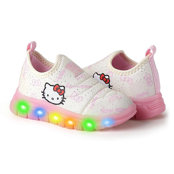 Tênis Hello Kitty Luz Novo Pé