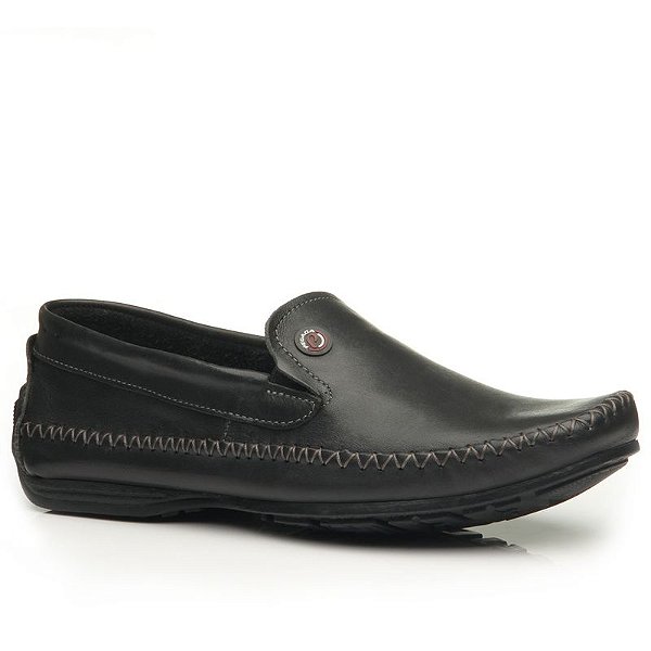 Mocassim Pegada Couro Masculino