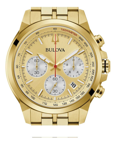 Relógio Bulova Gold 97b217 Novo Com Box E Certificado Bulova