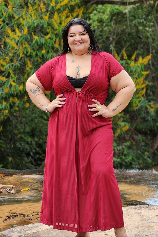 SAIDA LONGA AMARRAR MANGA CURTA