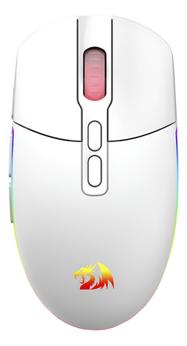 Mouse Gamer Redragon Invader Pro M719-rgb Sem Fio 10000 Dpi - Branco