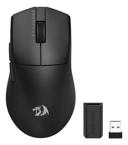 Mouse Gamer Redragon King Pro M916w 26000dpi Sem Fio - Preto