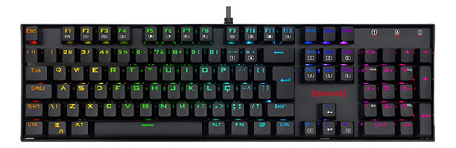 Teclado Gamer Redragon Mitra K551 Rgb - Switch Brown Qwerty Preto Português Brasil