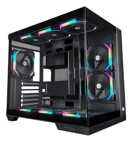 Gabinete Gamer Redragon Wideload Pro, Mid Tower, Vidro Temperado, ATX, Sem Fonte, Sem Fan, CA-604B-PRO
