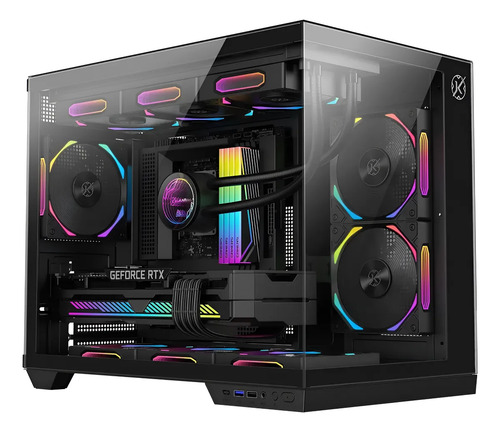 Gabinete Kalkan Saga Preto Aquário Compacto Klk00043 Preto