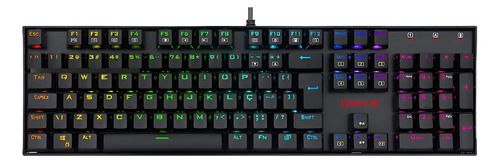 Teclado Gamer Redragon Mitra K551 Rgb - Switch Brown Qwerty Preto Português Brasil