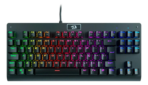 Teclado Mecânico Redragon Dark Avenger Rgb K568 2 Preto