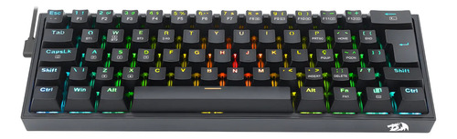 Teclado Redragon Gamer Mecânico Fizz Pro Rgb