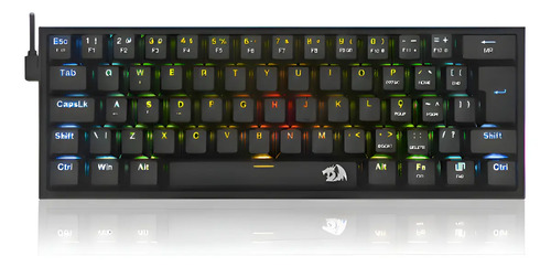 Teclado Mecanico Redragon Fizz K617-rgb Preto Portugues