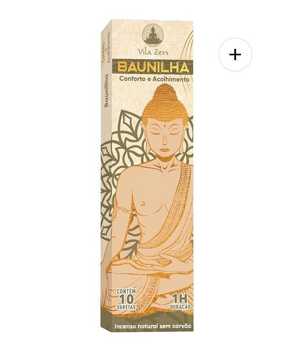 INCENSO NATURAL BUDDHA VILA ZEN - BAUNILHA