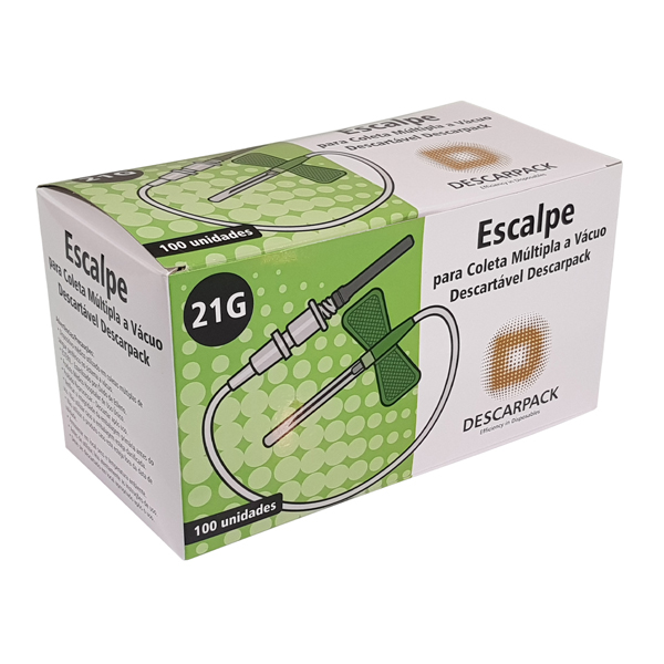 Scalp para Coleta Múltipla a Vácuo 100un Descarpack