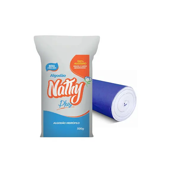 Algodão Hidrófilo 500g Nathy