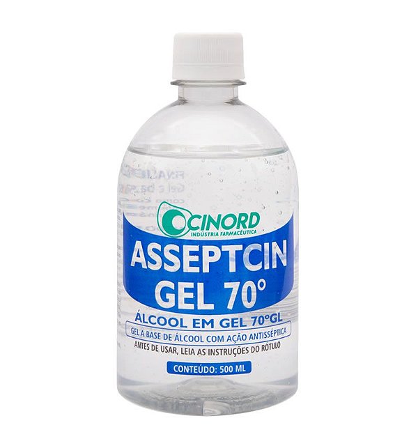 Álcool em Gel 70° Asseptcin 500ml Cinord