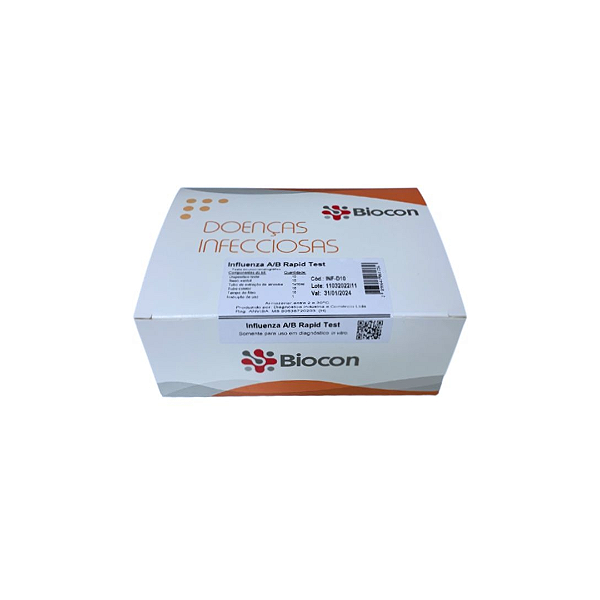 Teste Influenza A/B Rapid Test 10un Biocon