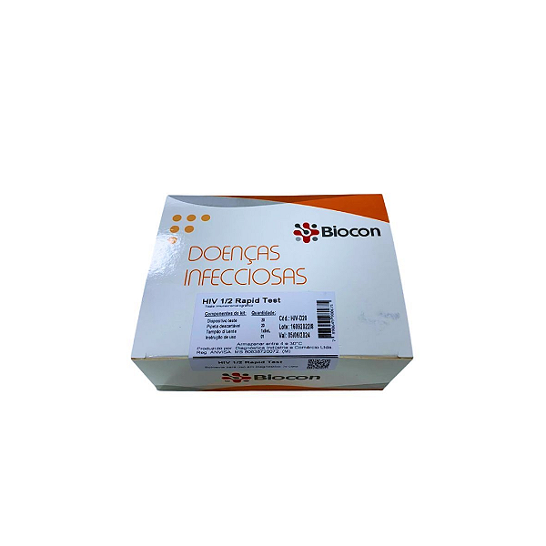 Teste HIV 1/2 Rapid Test 20un Biocon