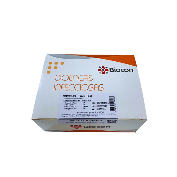Teste COVID-19 Ag Rapid Test 20un Biocon