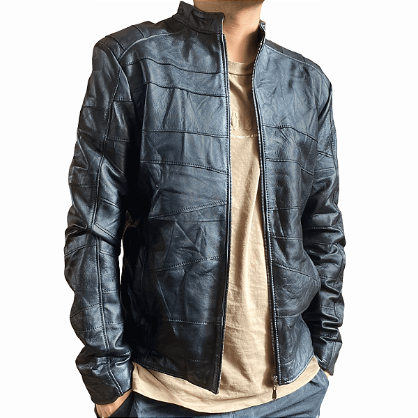 Jaqueta Masculina de Couro Legítimo