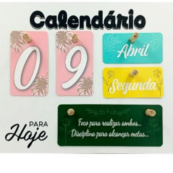 CALENDARIO DECOR MDF