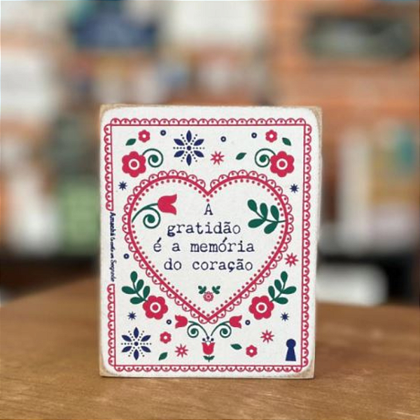 Box Gratidão e memória - MDF8x10