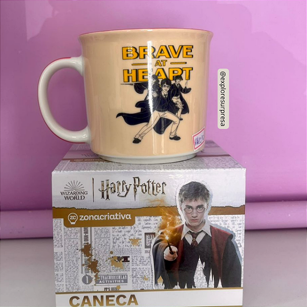 Caneca 350ml Hogwarts cerâmica
