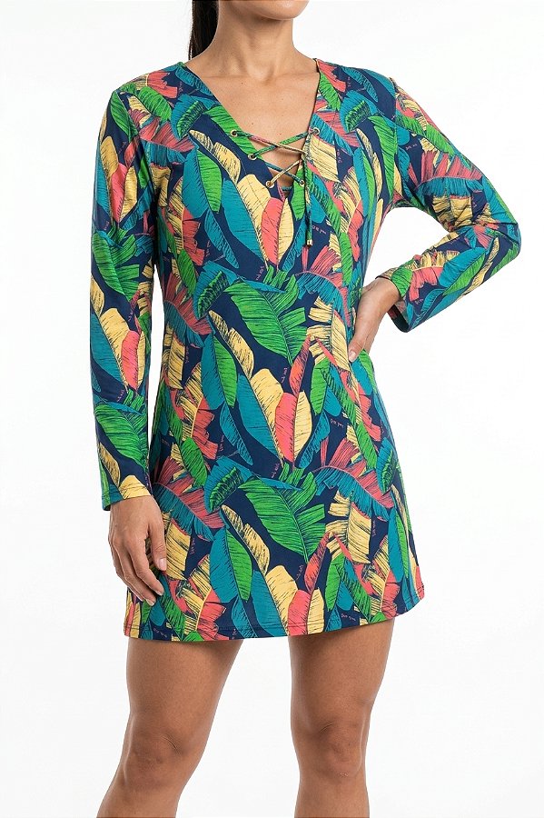VESTIDO MANGA LONGA UV, REF:085