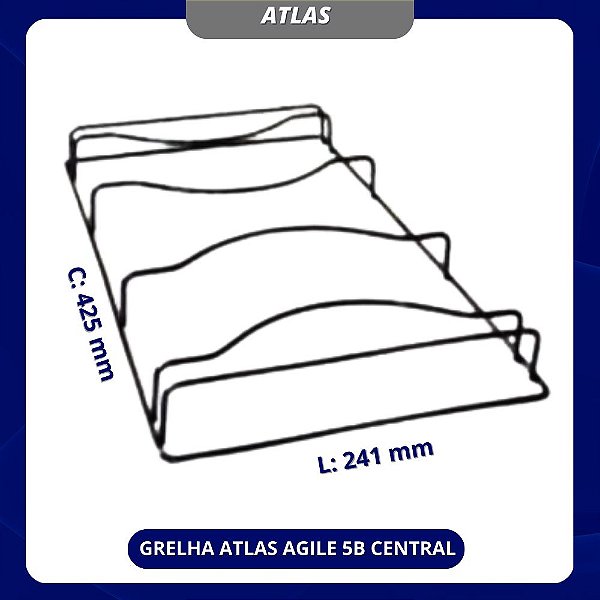 GRELHA ATLAS AGILE 5B CENTRAL