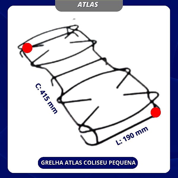 GRELHA ATLAS COLISEU PEQUENA