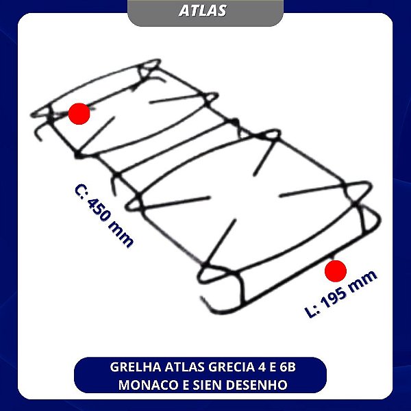GRELHA ATLAS GRECIA 4 E 6B MONACO E SIEN