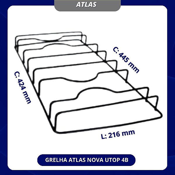 GRELHA ATLAS NOVA UTOP 4B
