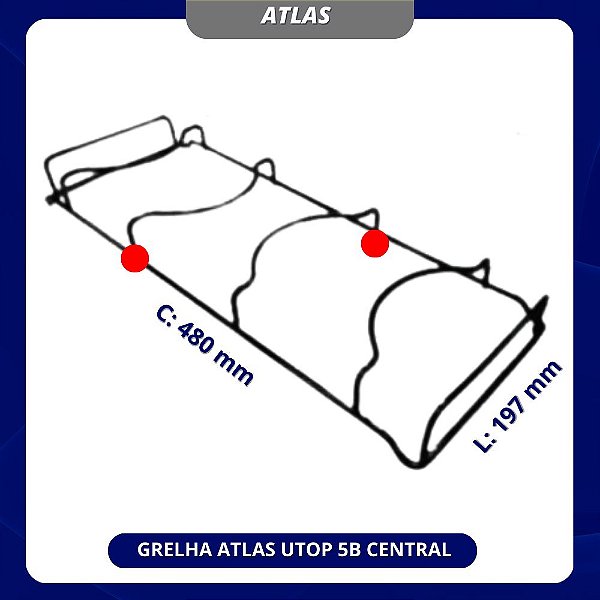 GRELHA ATLAS UTOP 5B CENTRAL