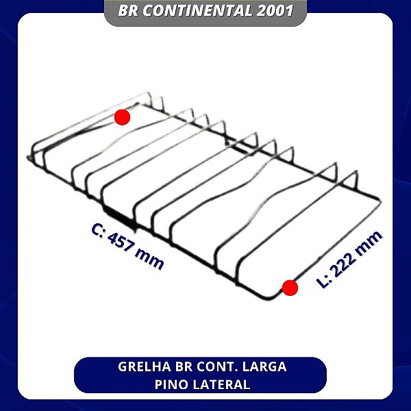 GRELHA BR CONT. LARGA PINO LATERAL