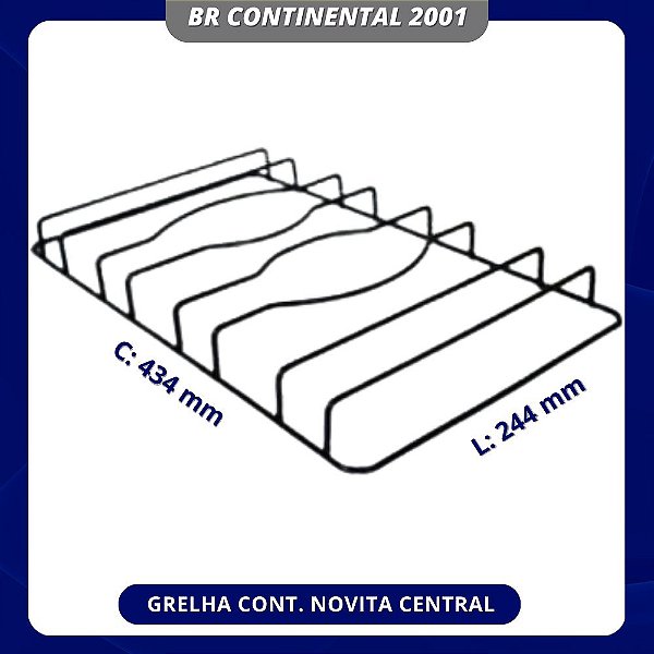 GRELHA CONT. NOVITA CENTRAL